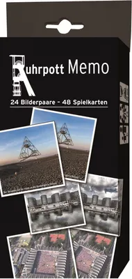 Produktbild von Memo-Spiel im Ruhrpott-Design, Mini-Format, 24 Bildpaare (insgesamt 48 Karten)