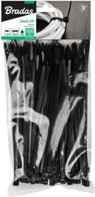 Immagine prodotto di Bradas TS1148500B Clip nera 100 pezzo/i