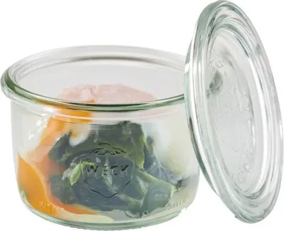 Zdjęcie produktu dla APS-Germany 82345, Słoik, Okrągły, 0,2 l, Przezroczysty, Szkło, Szkło