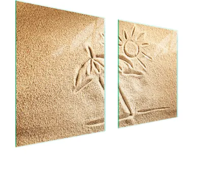 Produktbild von Glasschutzplatte Für Herd 85X52 Beach