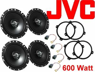 Produktbild von passend für BMW E46 3er ab 98 JVC Lautsprecher Set Tür Vorne Hinten komplett Einbauset 600 Watt