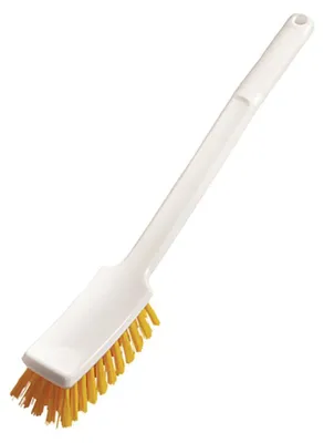 Produktbild von Stielbürste lang, gelb, hart, Stielbürste lang, 400 x 48 x 35 mm | Packung (1 Stück)