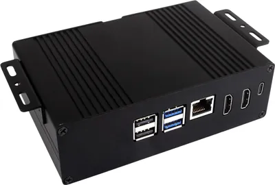 Produktbild von WAVESHARE Aluminium-Mehrzweckgehäuse für Raspberry Pi 5, WV27833