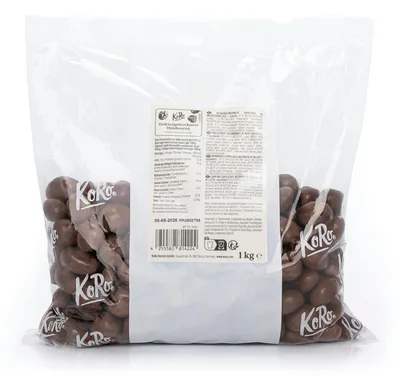 Produktbild von KoRo I Gefriergetrocknete Himbeeren in Milchschokolade 1 kg