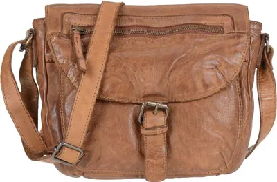 Produktbild von Bear Design Handtasche Damen Tasche Leder Schultertasche Cow Lavato cognac CL32609-cognac
