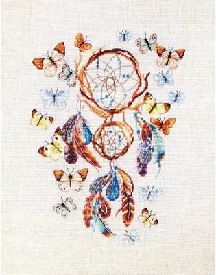 Produktbild von Letistitch Kreuzstich Set "Traumwächter"; Zählmuster, 27x20cm