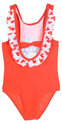 Produktbild von Minnie Mouse Mädchen Badeanzug Bademode Kinder, Farbe:Rot, Größe:104