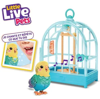 Image de Figurine oiseau interactif Little Live Pets Indie, Répète la voix et siffle, Jouet sonore