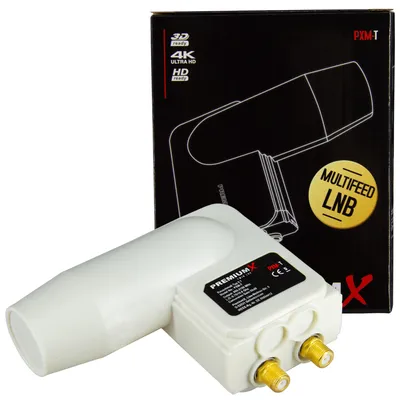 Produktbild von PremiumX PXM-T Twin 3° Rocket schmal LNB für 2 Teilnehmer FullHD 4K UHD