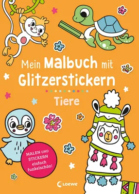 Produktbild von Mein Malbuch mit Glitzerstickern - Tiere