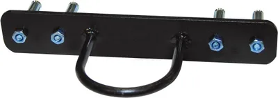 Produktbild von Wandhalterung für Battleropes aus Metall, 25 x 5 x 0.57 cm, für Seile bis 5 cm Durchmesser