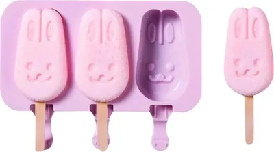 Immagine prodotto di Stampo gelato in silicone - Conigli