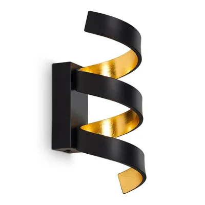 Produktbild von Delia »Delia« LED Wandlampe aus Metall in Schwarz/Gold