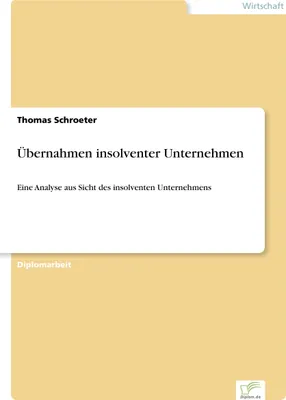 Produktbild von Übernahmen insolventer Unternehmen