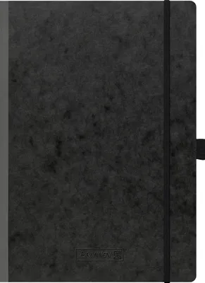 Produktbild von Brunnen Notizbuch Premium Kladde A4 punktiert Gummizug sw