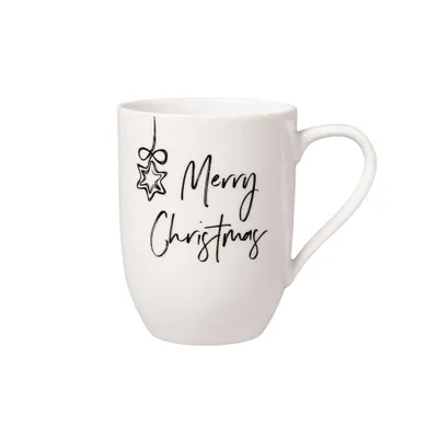 Image de Villeroy & Boch Statement Gobelet avec anse "Merry Christmas" 280ml