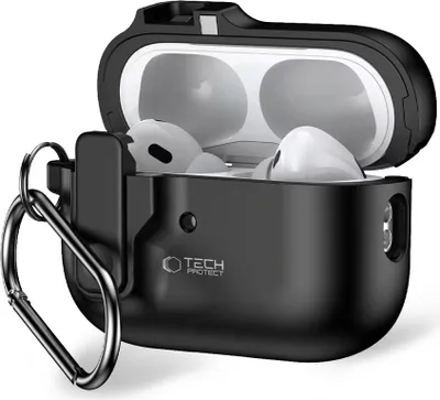 Obrázek produktu pro Tech-Protect Slim Hook Apple Airpods Pro 1 / 2 Black