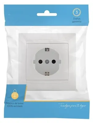 Produktbild von Steckdose 16A 250V weiß, Wandsteckdose, Elektroinstallation, Sicherheit