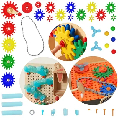 Image de Ensemble d'accessoires pour établi Masterkidz Stem 111 pièces.