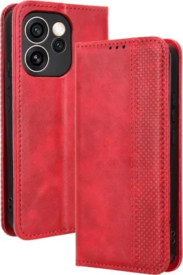 Produktbild von OPPO Reno15 Pro Hülle - Coverup Vintage Style Klapphülle - Rot