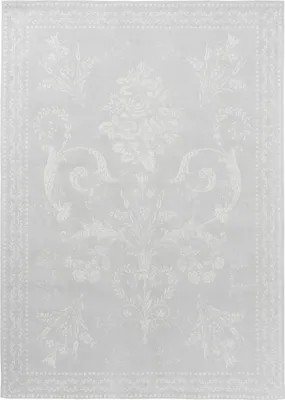 Produktbild von Handgefertigter Wohn- und Schlafzimmerteppich aus Baumwolle mit Blumenmuster JOSETTE
