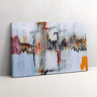 Produktbild von Abstraktes Gemälde – Leinwandbild Wandbild – 60x40 cm – Leinwandbilder – Wandbilder – Schlafzimmer – Flur
