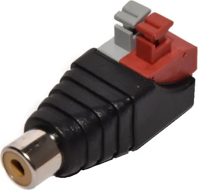 Produktbild von Hohlstecker 5,5x2,1-2,5mm Cinch Kupplung BNC Stecker mit Schnellklemmen Cinch Kupplung