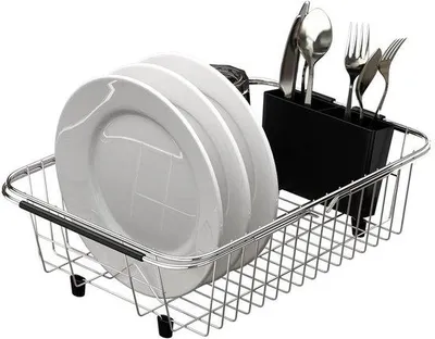 Productafbeelding van Keukenstandaard voor in de keuken - Verstelbare keukenarm - 38 cm - Zilver