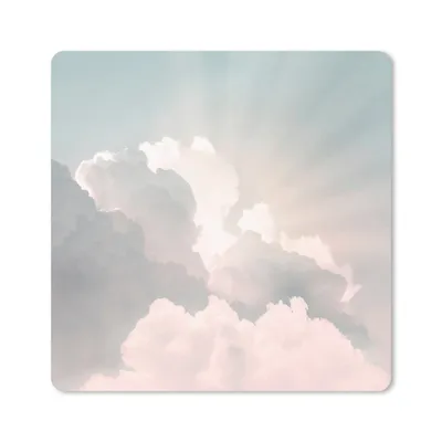 Produktbild von MuchoWow® Mauspad Mousepad Himmel - Wolken - Sonne - Natur 30x30 cm - Mousepads - Maus Mat - Pad - Mausunterlage - Gaming