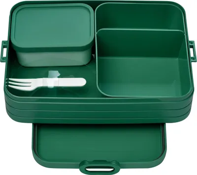 Produktbild von Mepal - Lunchbox Take A break large - Brotdose mit Fächern - Geeignet fur bis zu 8 butterbrote - Ideal für mealprep - 1500 ml - Vivid Green