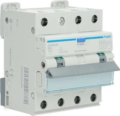 Image de Disjoncteur différentiel HACO AFM432G Compteur d'énergie E375J