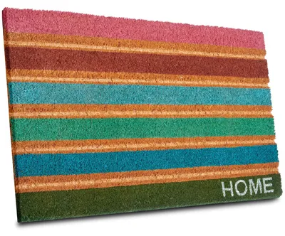 Produktbild von NYVI Fußmatte Multicolor - Wetterfest, Rutschfest, für Innen und Außen - Fußabtreter Schmutzfangmatte - 45x75 cm Rechteckig - Mehrfarbig