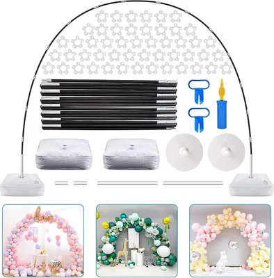 Produktbild von Ballonbogen Set Luftballon Bogen Ständer mit 3M Ballonständer Ballon Girlande Bogen Kit