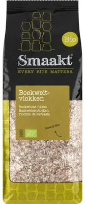 Produktbild von Smaakt Boekweitvlokken 500g – Glutenfreie, vegane Buchweizenflocken, 100%