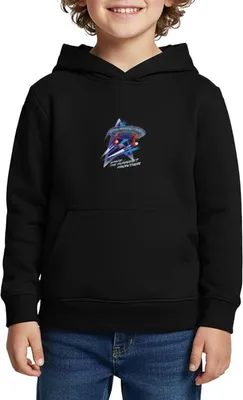 Produktbild von Spreadshirt Star Trek Lower Decks Space… The Funniest Frontier Kinder Premium Hoodie, 134/140 (8 Jahre), Schwarz