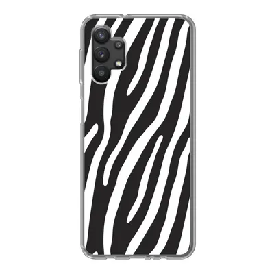 Produktbild von MuchoWow® Handyhülle Schutzhülle Hülle für Samsung Galaxy A32 5G Tiere - Zebradruck - Schwarz Silikon Softcase Handy Hülle - Softcase