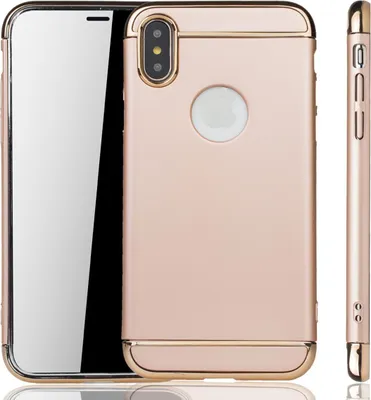 Zdjęcie produktu dla Etui ochronne na telefon komórkowy Apple iPhone XS Bumper Hard Cover Gold