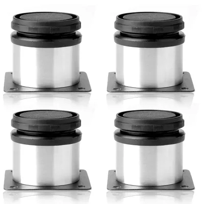 Produktbild von Verstellbare Edelstahl-Möbelbeine, Set von 4
