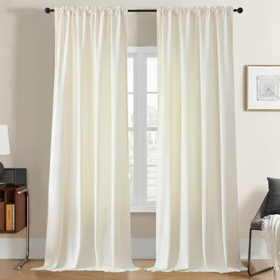 Immagine prodotto di Tende termiche Tende oscuranti 2 pezzi 132x225 cm Bianco avorio