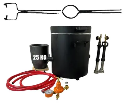 Produktbild von Schmelzofen, 25 kg Kapazität, Metallkonstruktion, Kombinationsset, Hochtemperaturgebrauch