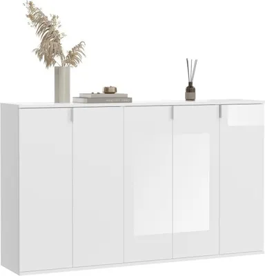 Produktbild von Meublorama XX-X07A9S21, 5 Tür(en), 13 Regale, Weiß, 2 Jahr(e), 340 mm, 1520 mm