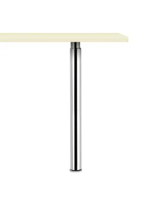Produktbild von Trampolo 50 rund, Stützfuß, chrom poliert, H 705–885 mm
