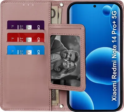 Produktbild von Klapphülle für das Xiaomi Redmi Note 14 Pro+ Plus 5G mit Magnetverschluss
