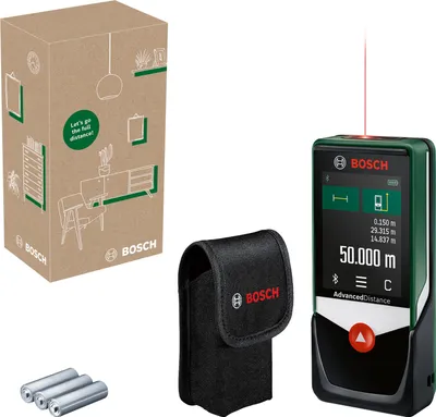 Produktbild von Digitaler Laser-Entfernungsmesser AdvancedDistance 50C, eCommerce-Karton