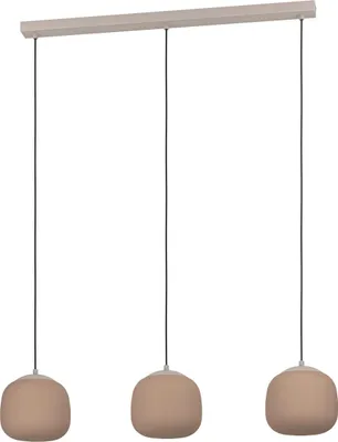 Produktbild von EGLO Hängelampe Cominio, 3-flammige Pendelleuchte über Esstisch, Esszimmerlampe, Hängeleuchte mit E27, 88,5 cm