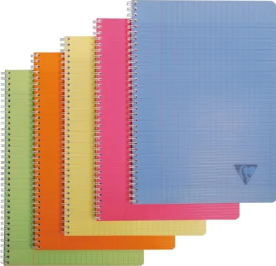 Produktbild von Clairefontaine Spiralbuch A4 Linicolor fr Lin 90Bl