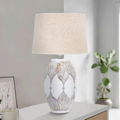 Immagine prodotto di Batabaga - Lampada da Tavolo, Bianco, Necessaria 1 Lampadina