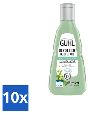 Obrázok produktu pre 10 ks šampónu Guhl pre citlivú pokožku hlavy - 250 ml - výhodný balík - 10 kusov