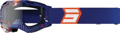 Zdjęcie produktu dla Gogle motocrossowe Shot Assault 2.0 Drop, niebieskie/pomarańczowe, jeden rozmiar