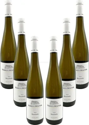 Produktbild von Markus Molitor - 6er Set Blauschiefer Riesling Mosel - Deutscher Qualitätswein 0,75L (11,5% Vol) -[Enthält Sulfite]